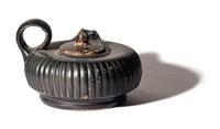A Greek Black-Glazed Guttus