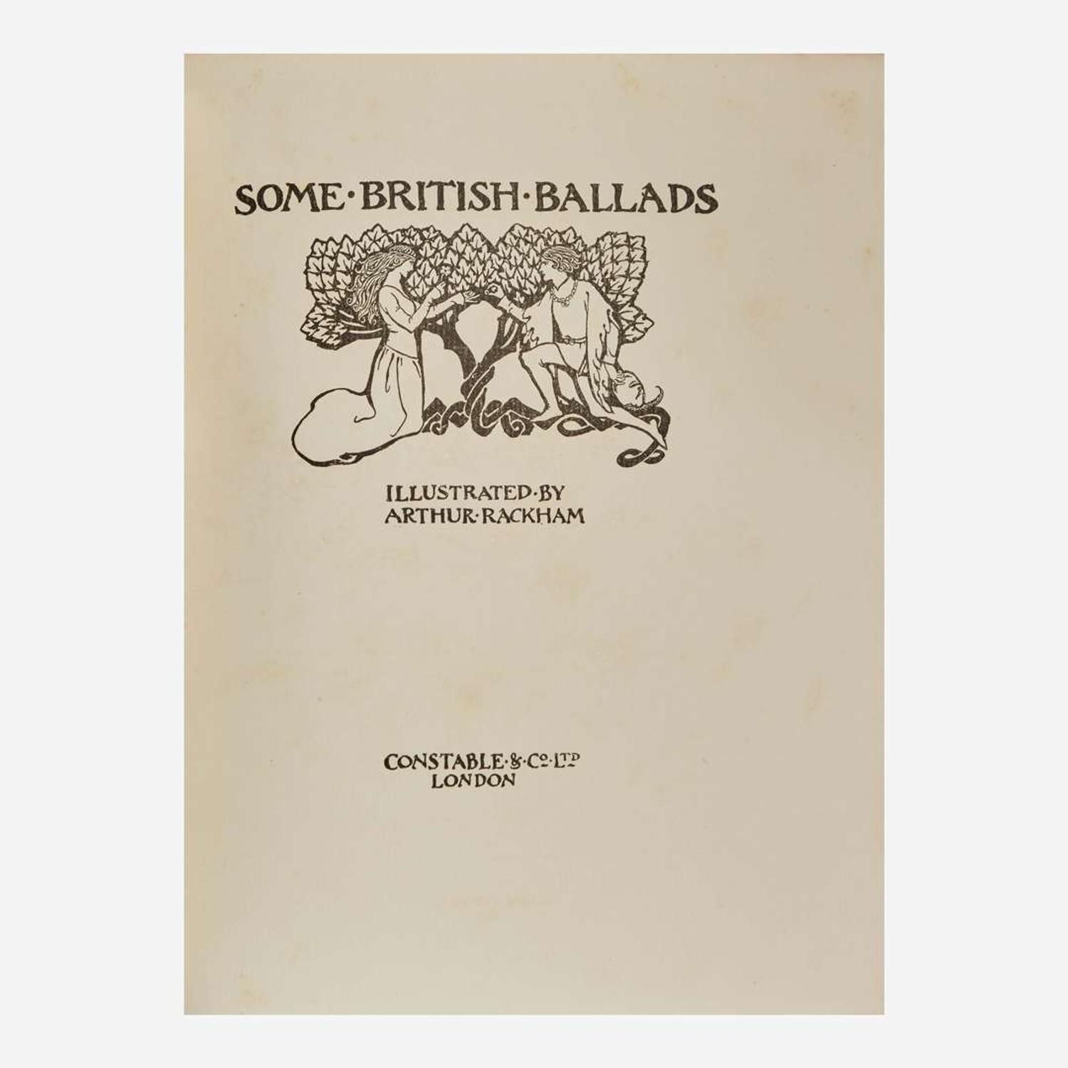 [Children's & Illustrated] [Rackham, Arthur] Some British Ballads