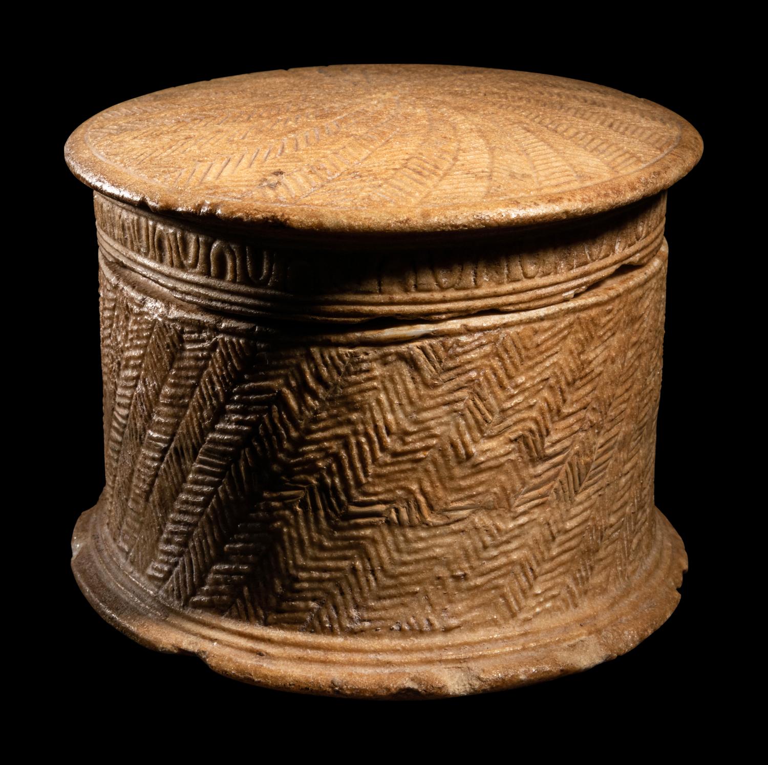 A Greek Marble Pyxis