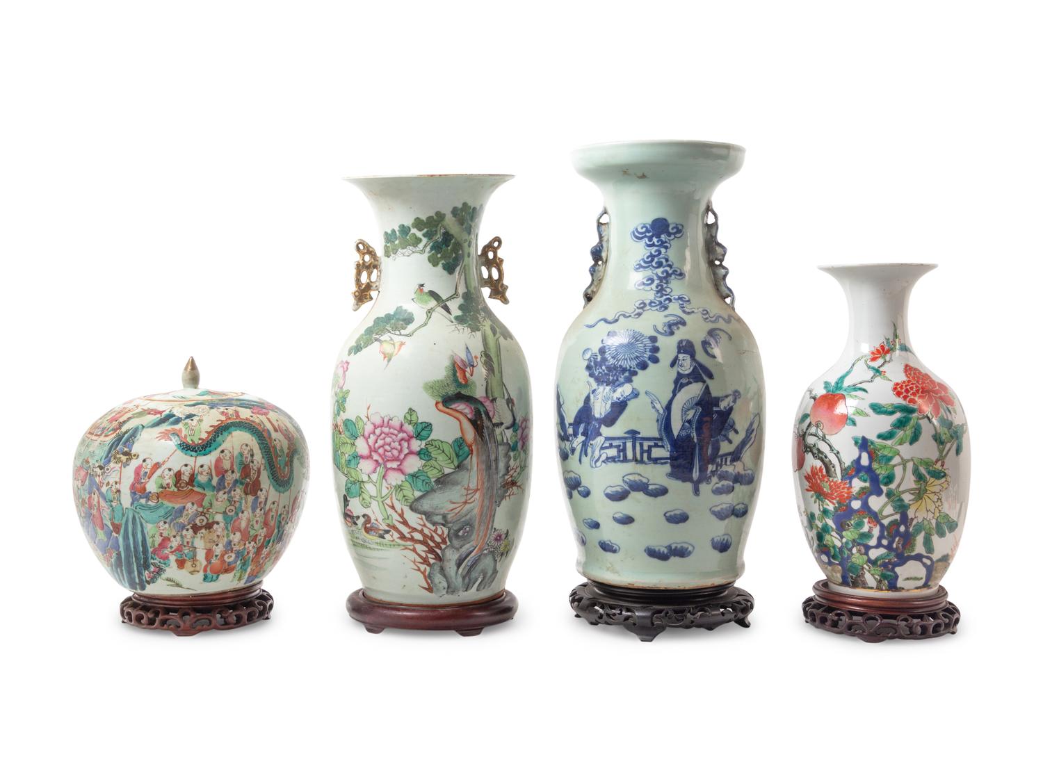 Four Chinese Porcelain Vases