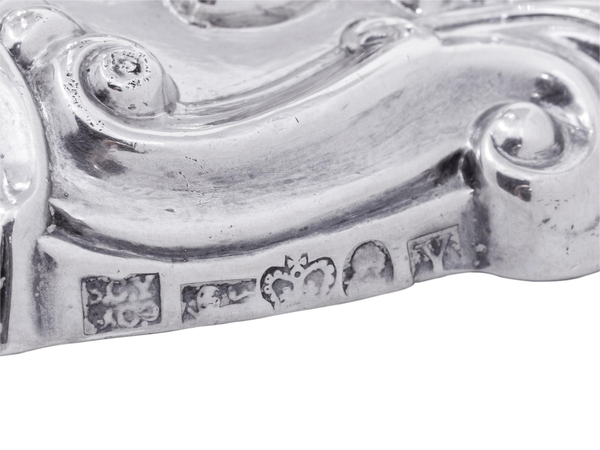A Pair of George IV Silver Candlesticks
