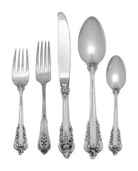 A Wallace Grand Baroque Silver Flatware Service