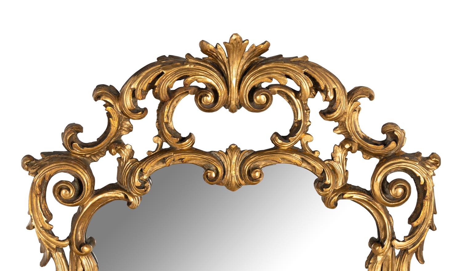 A Pair of Italian Giltwood Mirrors