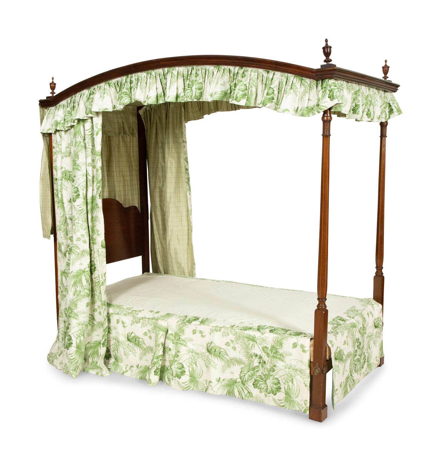 A Pair of George III Style Mahogany Tester Beds