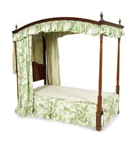 A Pair of George III Style Mahogany Tester Beds
