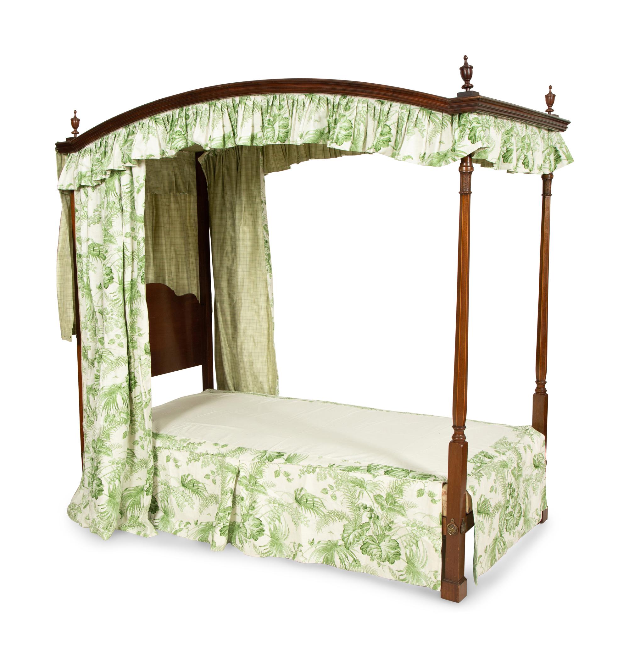A Pair of George III Style Mahogany Tester Beds
