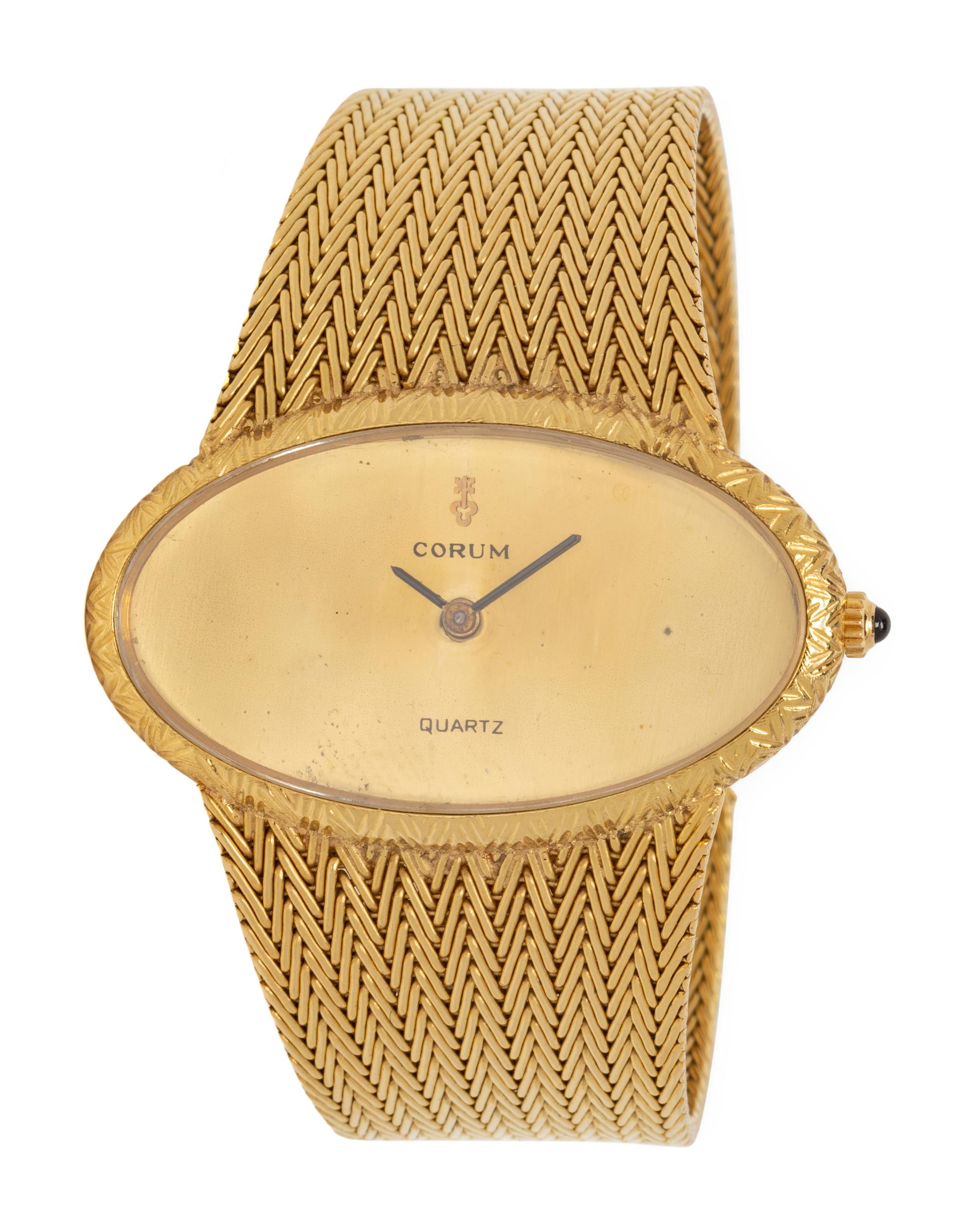 CORUM, 18K YELLOW GOLD REF. 27102 WRISTWATCH