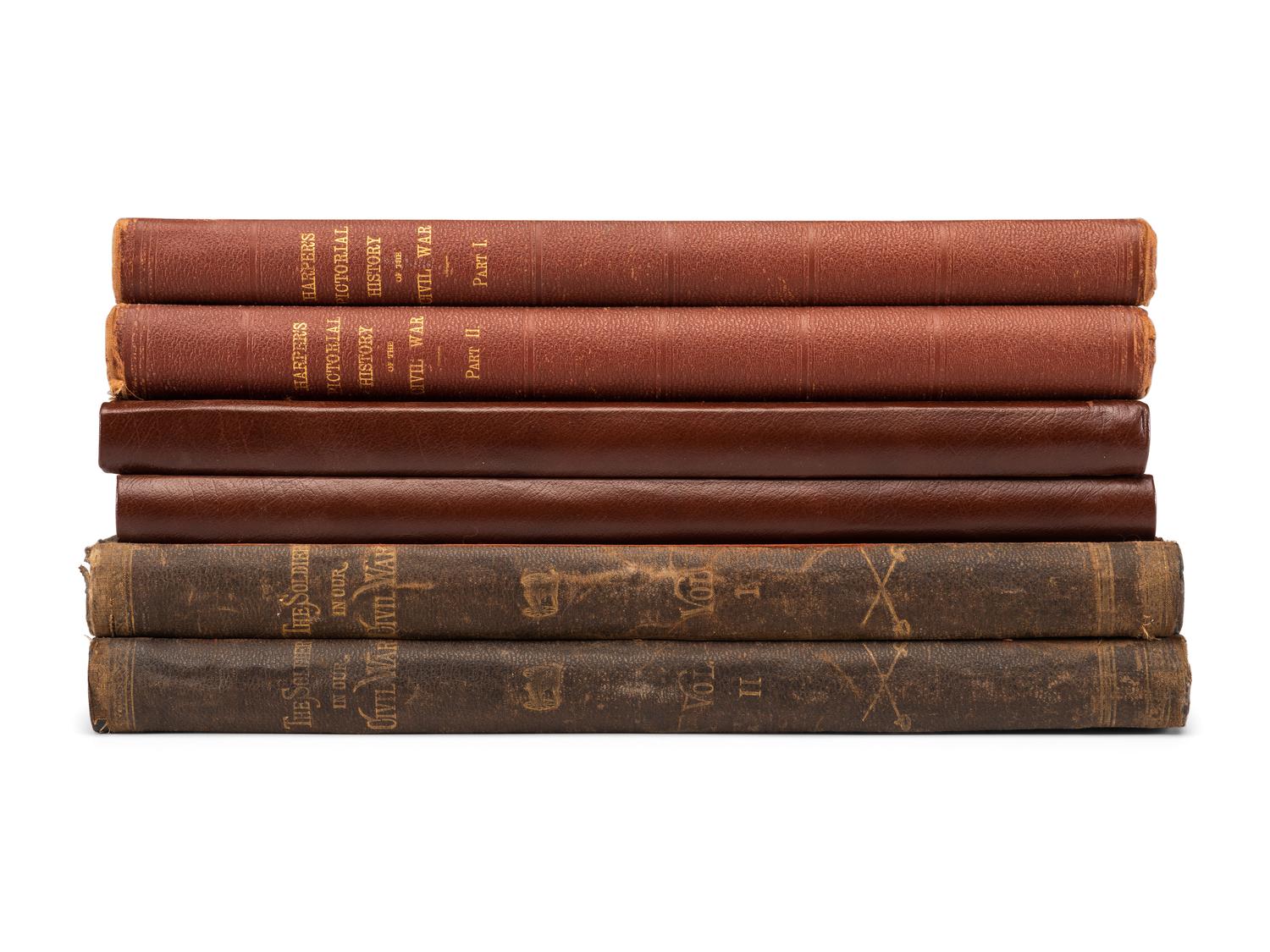 [CIVIL WAR - ART]. A group of E. Forbes, Harper's, and Frank Leslie's pictorial histories of the war, comprising: