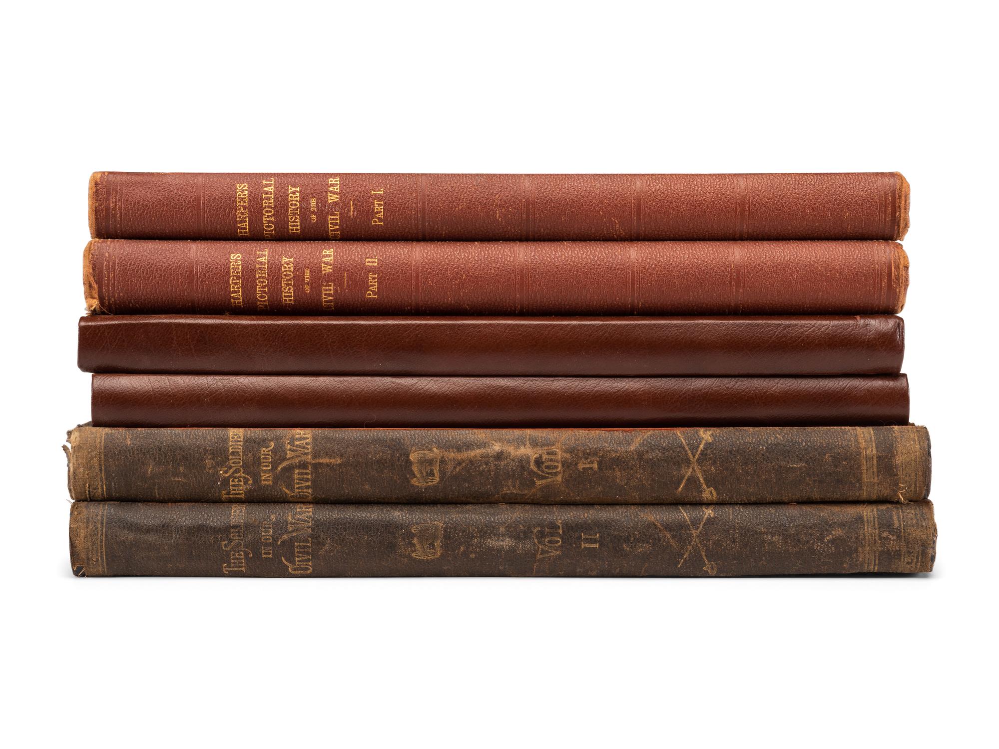 [CIVIL WAR - ART]. A group of E. Forbes, Harper's, and Frank Leslie's pictorial histories of the war, comprising: