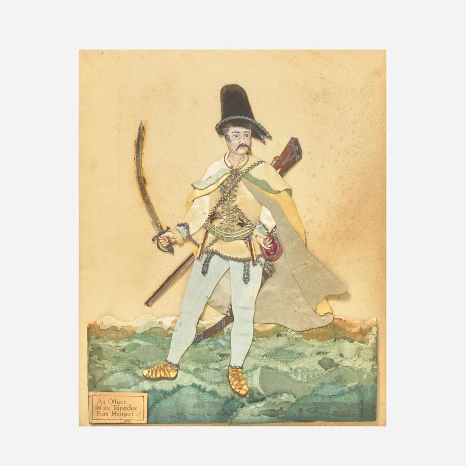 A set of six English dressed portraits of Eastern European military officers early 20th century