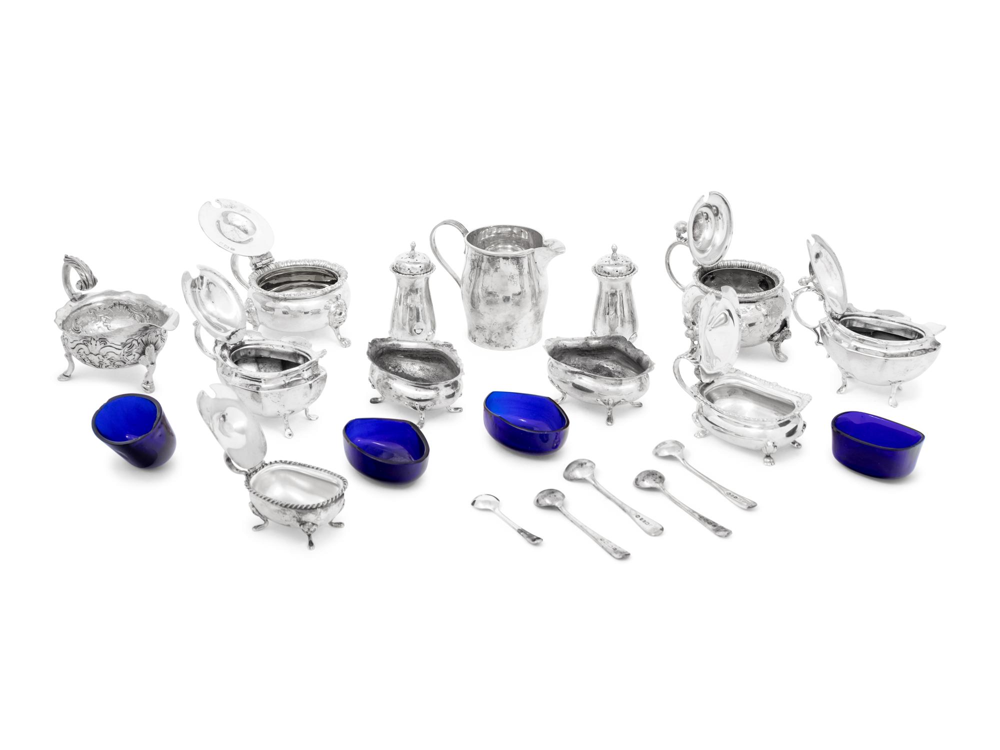 A Group of Twelve Silver Serving Articles