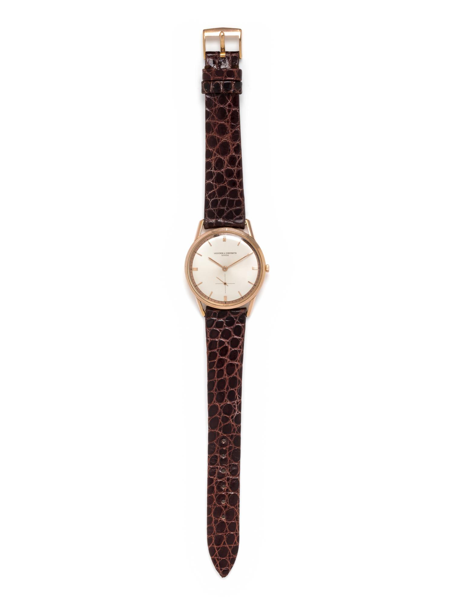 VACHERON & CONSTANTIN, VINTAGE, REF. 6456 18K PINK GOLD WRISTWATCH