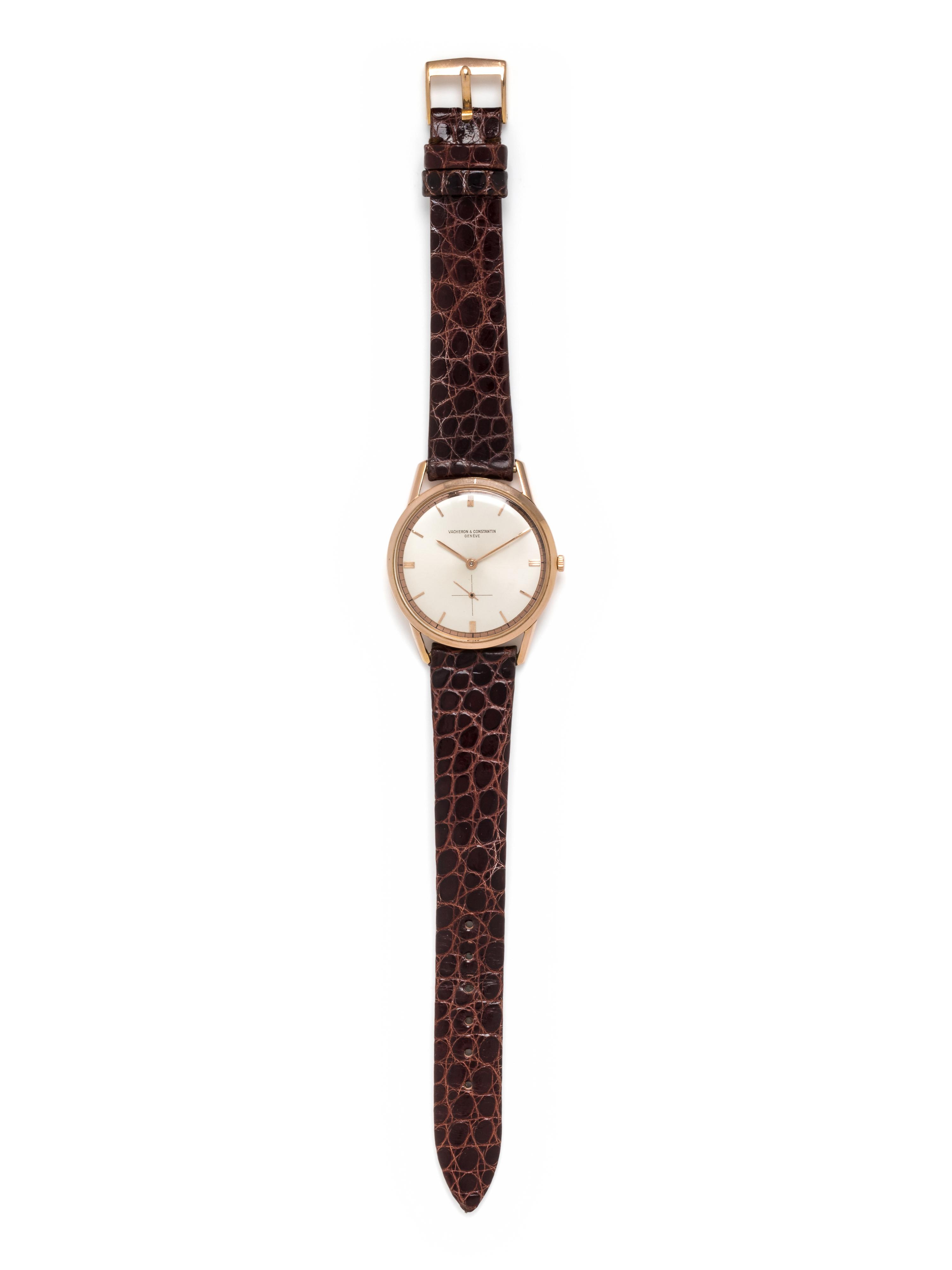 VACHERON & CONSTANTIN, VINTAGE, REF. 6456 18K PINK GOLD WRISTWATCH