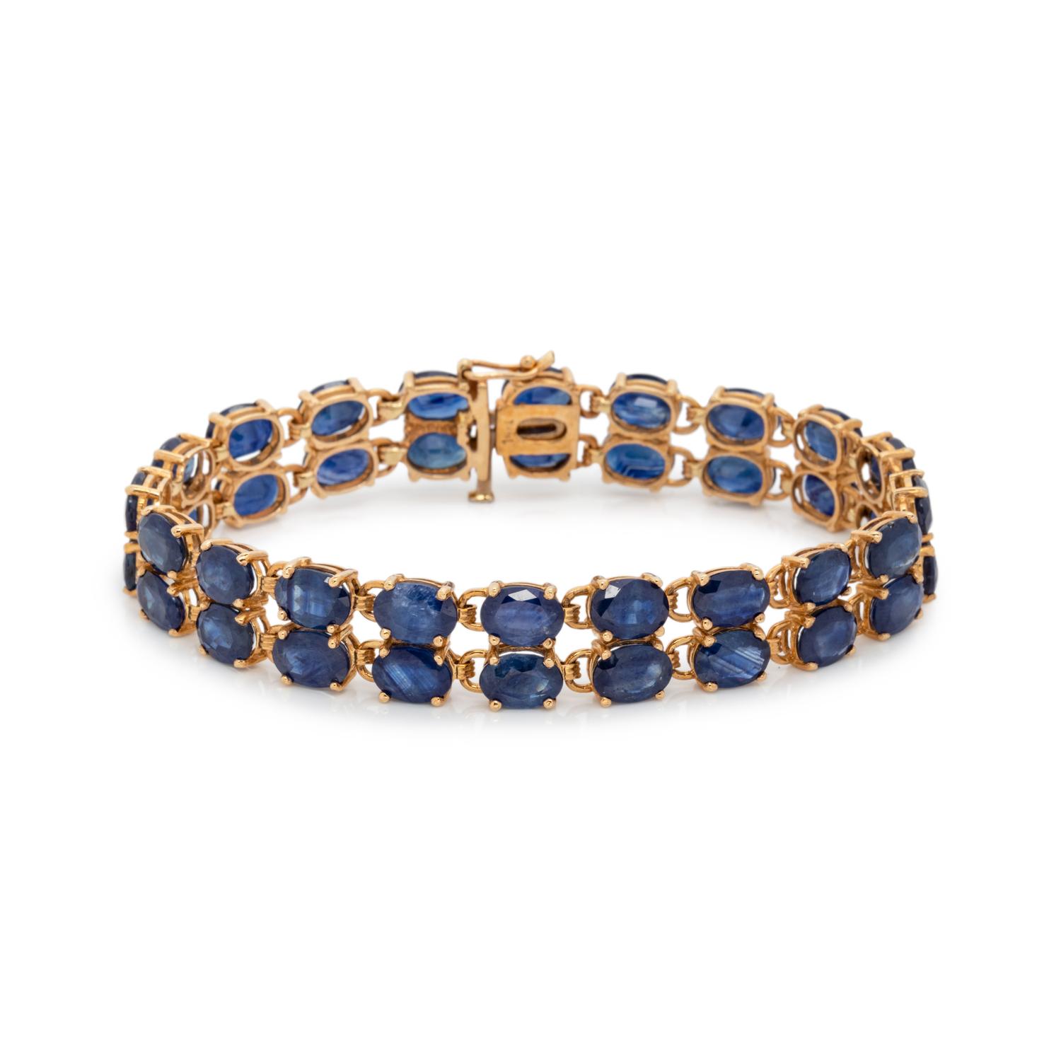 SYNTHETIC SAPPHIRE BRACELET