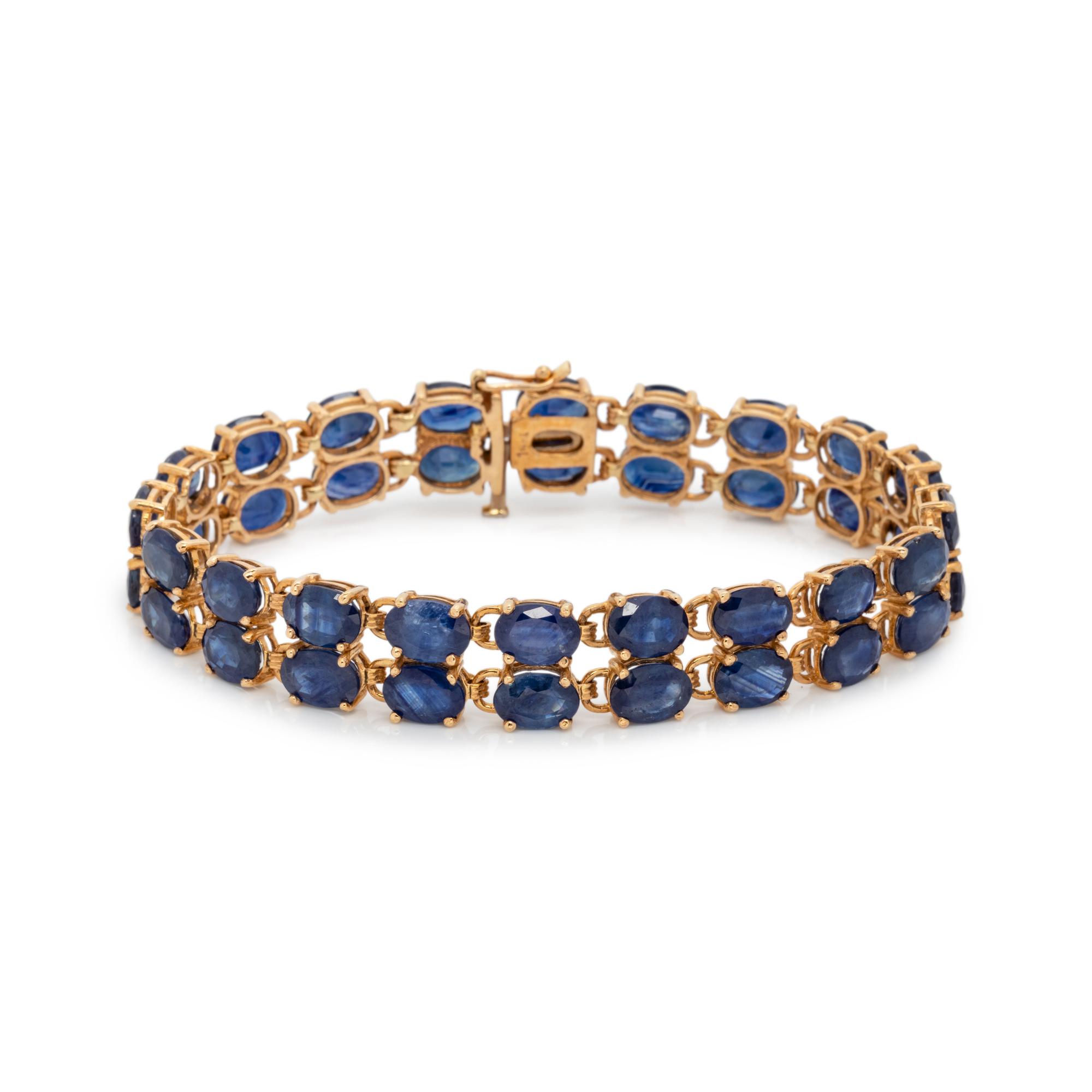 SYNTHETIC SAPPHIRE BRACELET