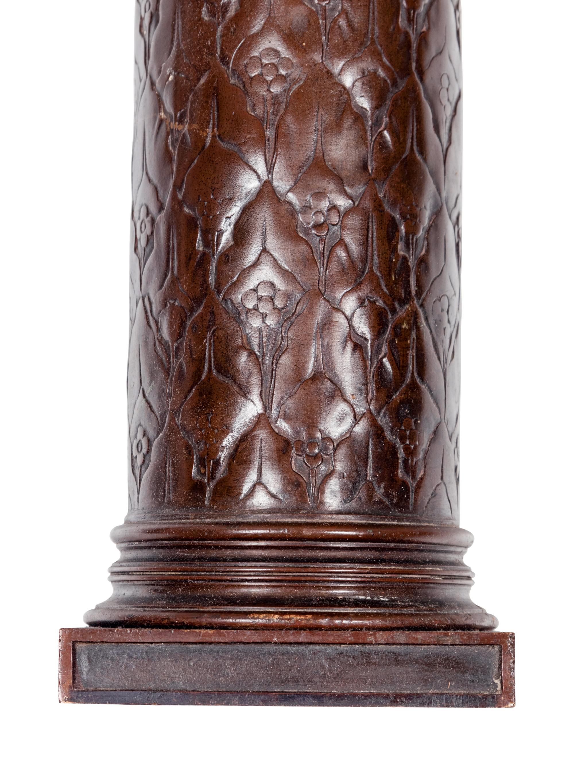 A Pair of Continental Bronze Columns