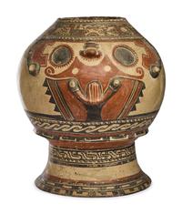 A Choratega Polychrome Effigy Vessel