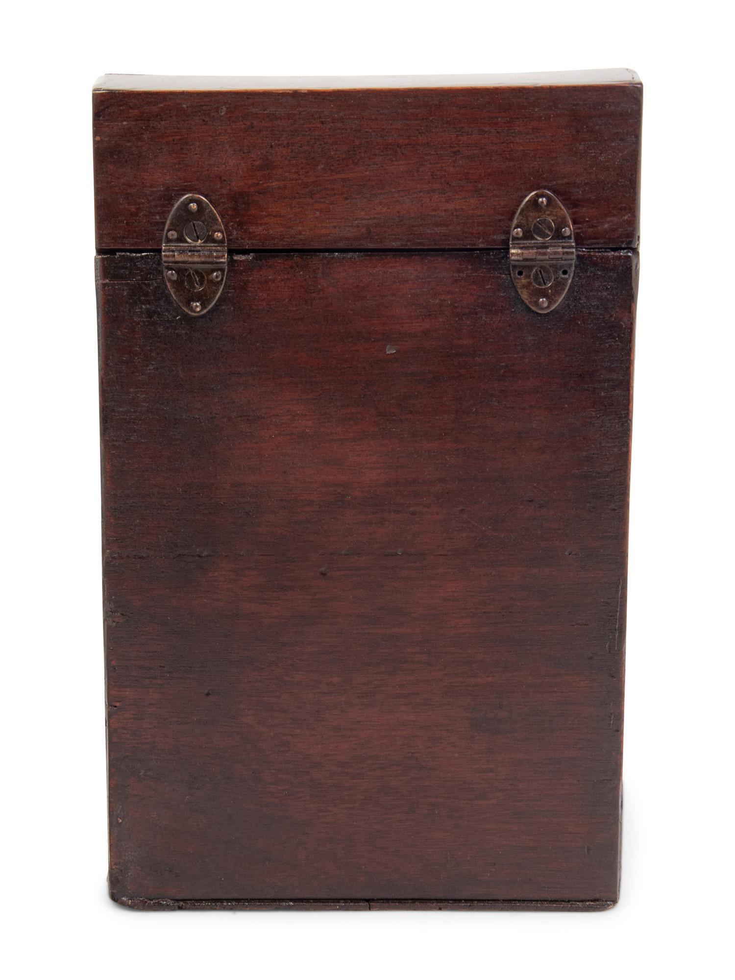 A George III Mahogany Cutlery Box