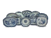 Ten Chinese Export Porcelain Platters