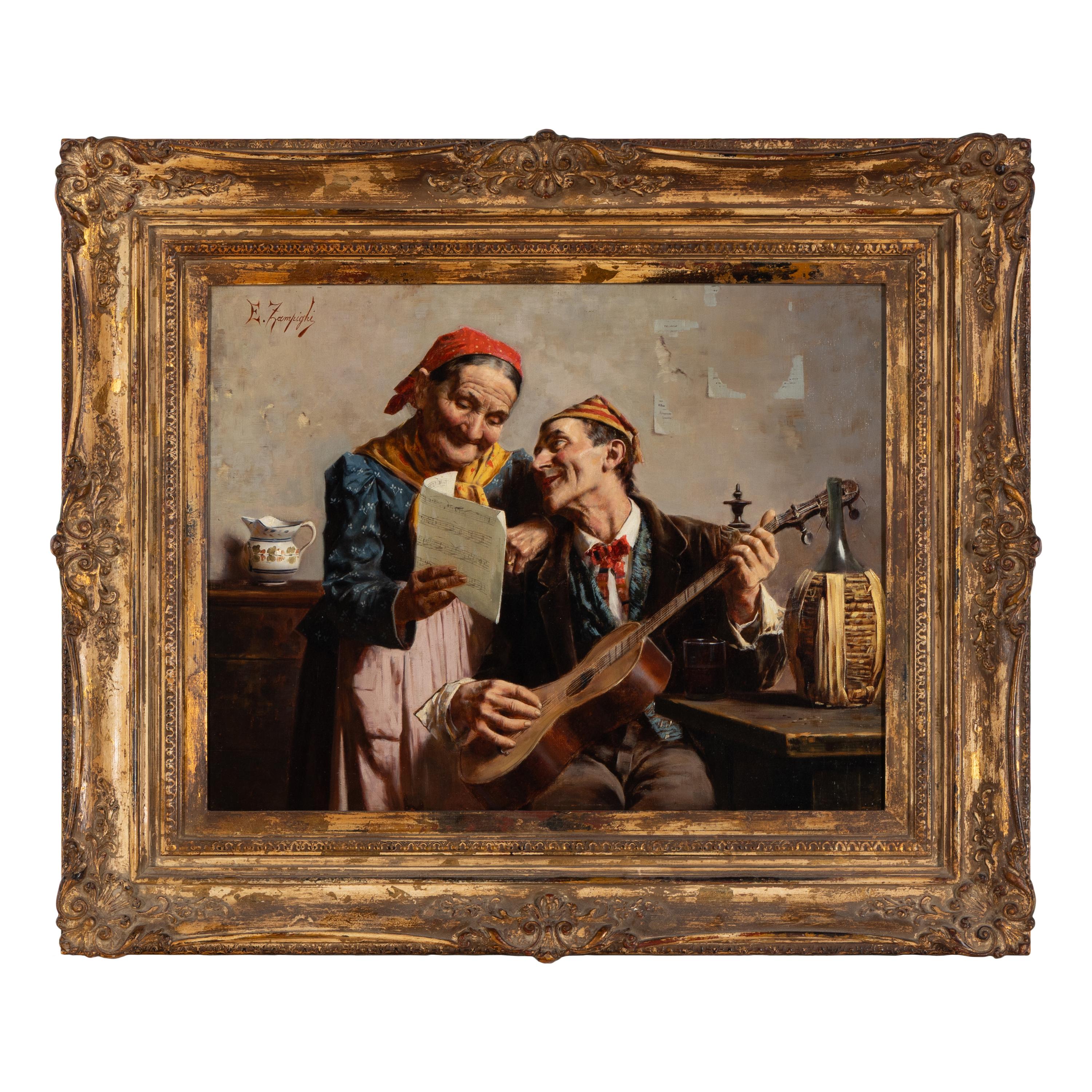 Eugenio Zampighi (Italian, 1859-1944) — Companionable Music