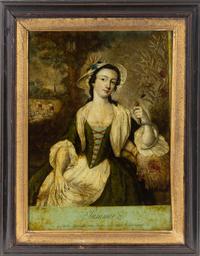 Two English Mezzotints Under Glass 14 x 10 inches (visible). — RICHARD HOUSTON AFTER SAMUEL WALE, LATE 18TH CENTURY