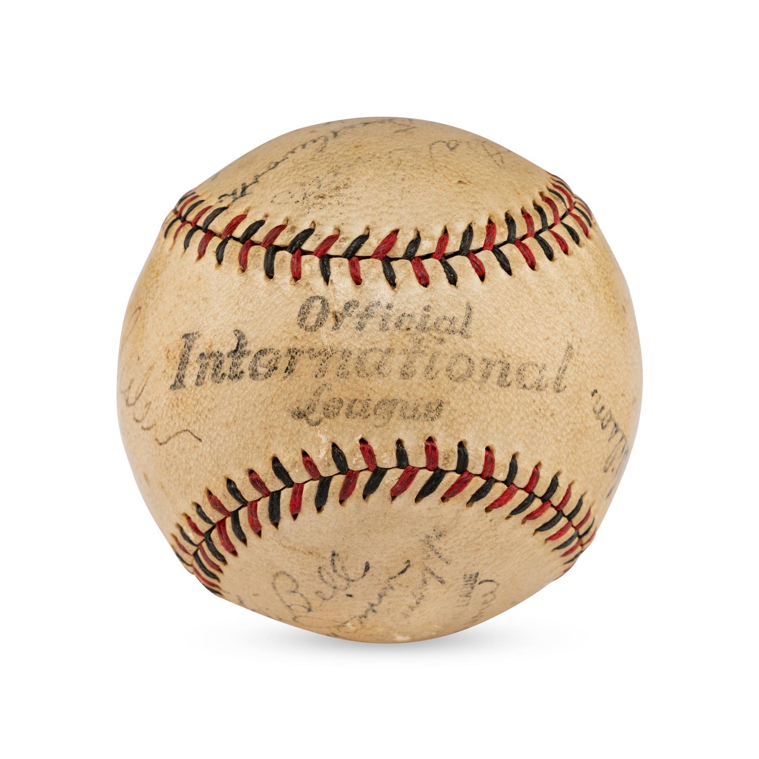 A 1929-32 St. Louis Cardinals and St. Louis Browns Multi Signed Autograph Baseball Featuring George Sisler (PSA Authenticated)