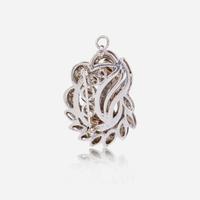 An 18K Yellow Gold and Diamond Brooch