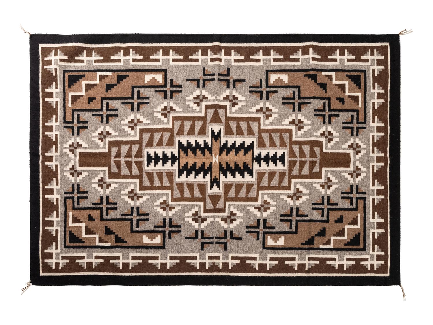 Navajo Two Grey Hills Weaving / Rug