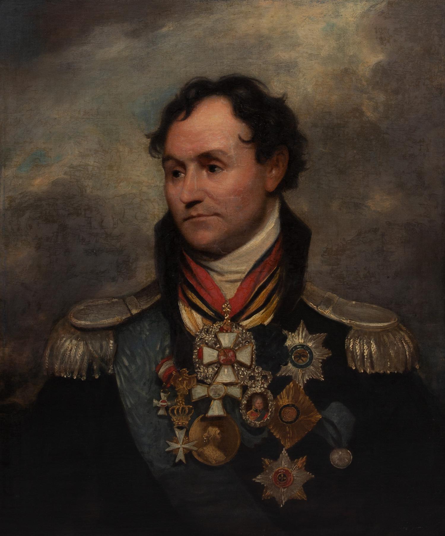 After Sir William Beechey, (British, 1753-1839), A Copy of General Matriel Ivanovitch Platoff