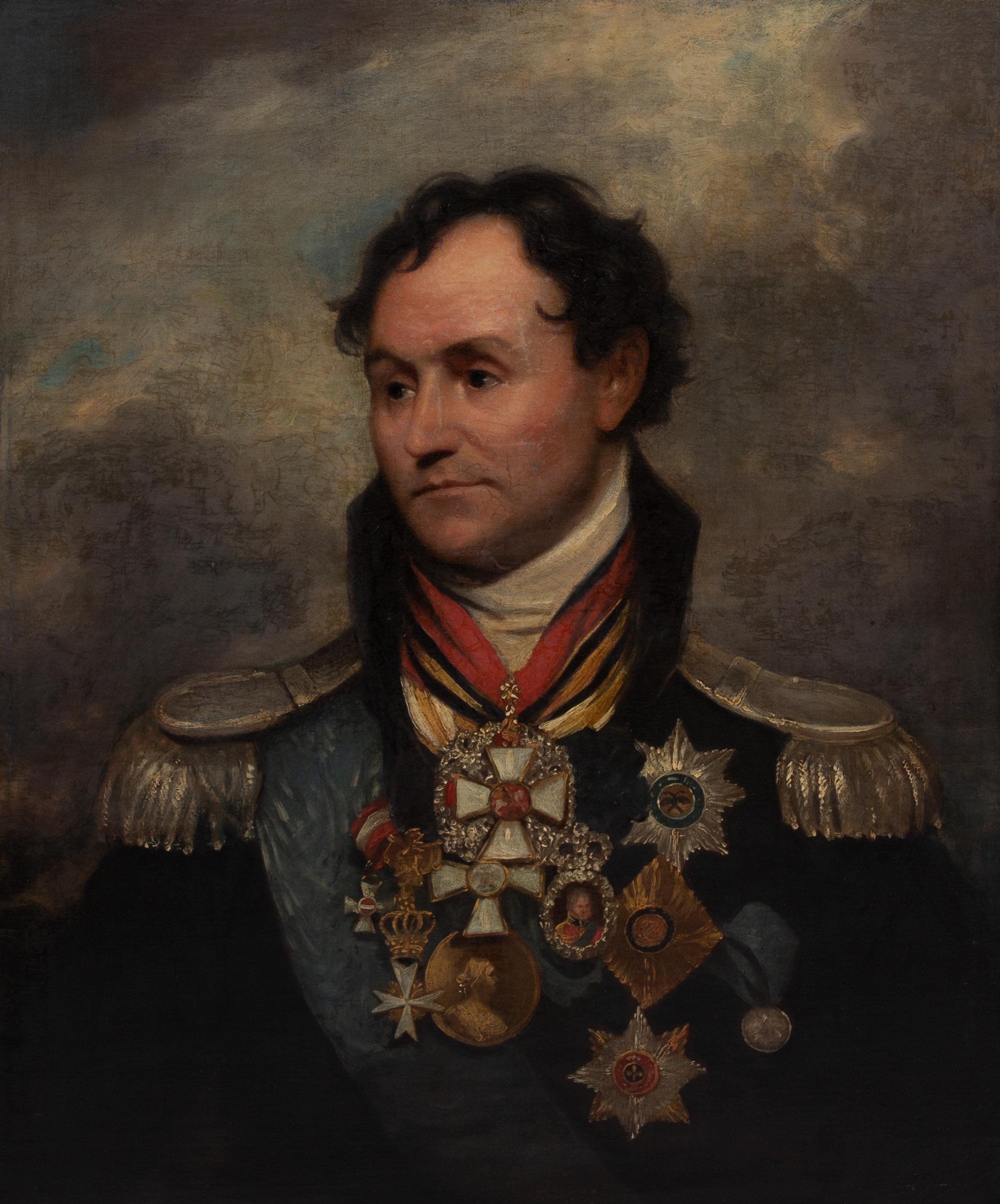 After Sir William Beechey, (British, 1753-1839), A Copy of General Matriel Ivanovitch Platoff
