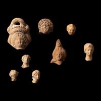 Eight Hellenistic and Romano-Egyptian Terracotta Heads