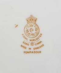 A Royal Worcester Pompadour Porcelain Dinner Service