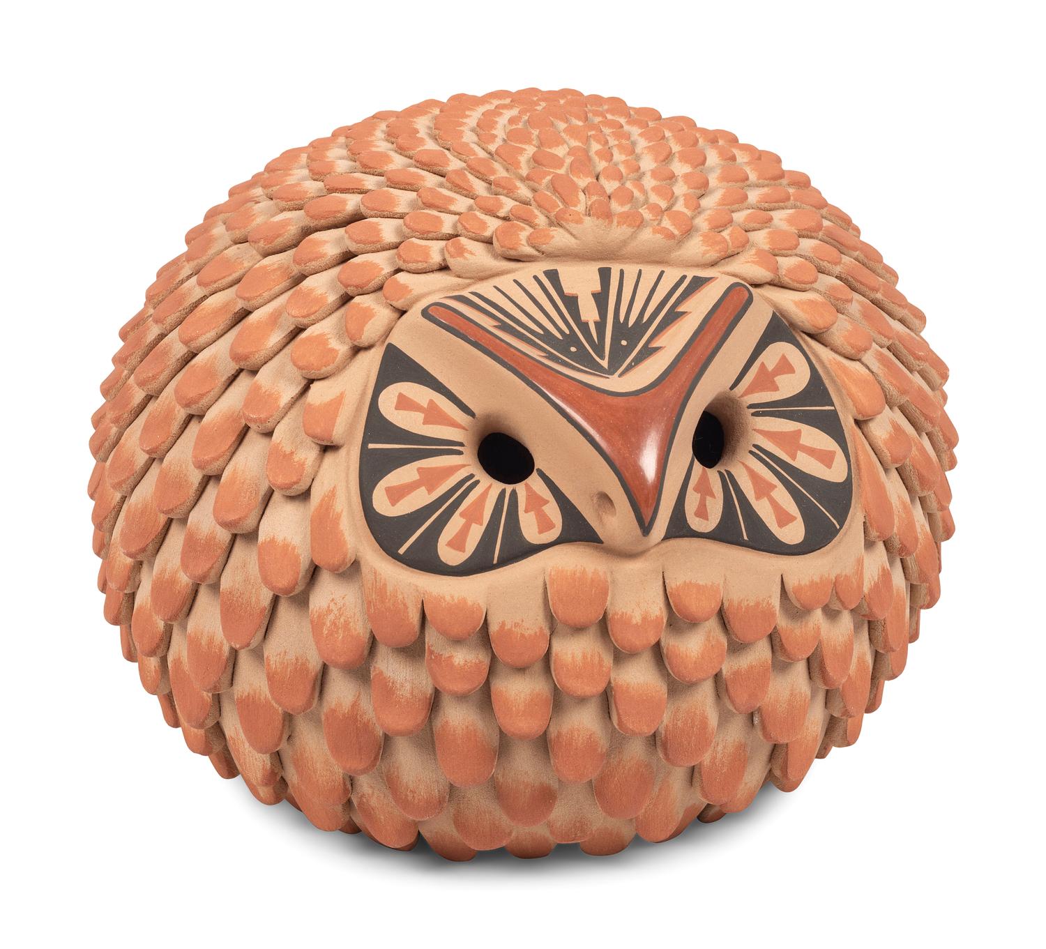 Owl Pottery Sculpture