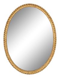 A Late George III Giltwood Dressing Mirror