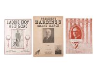 [HARDING, Warren G. (1865-1923)]. A large group of campaign, presidential, and funeral ephemera, including candid campaign photographs, comprising: