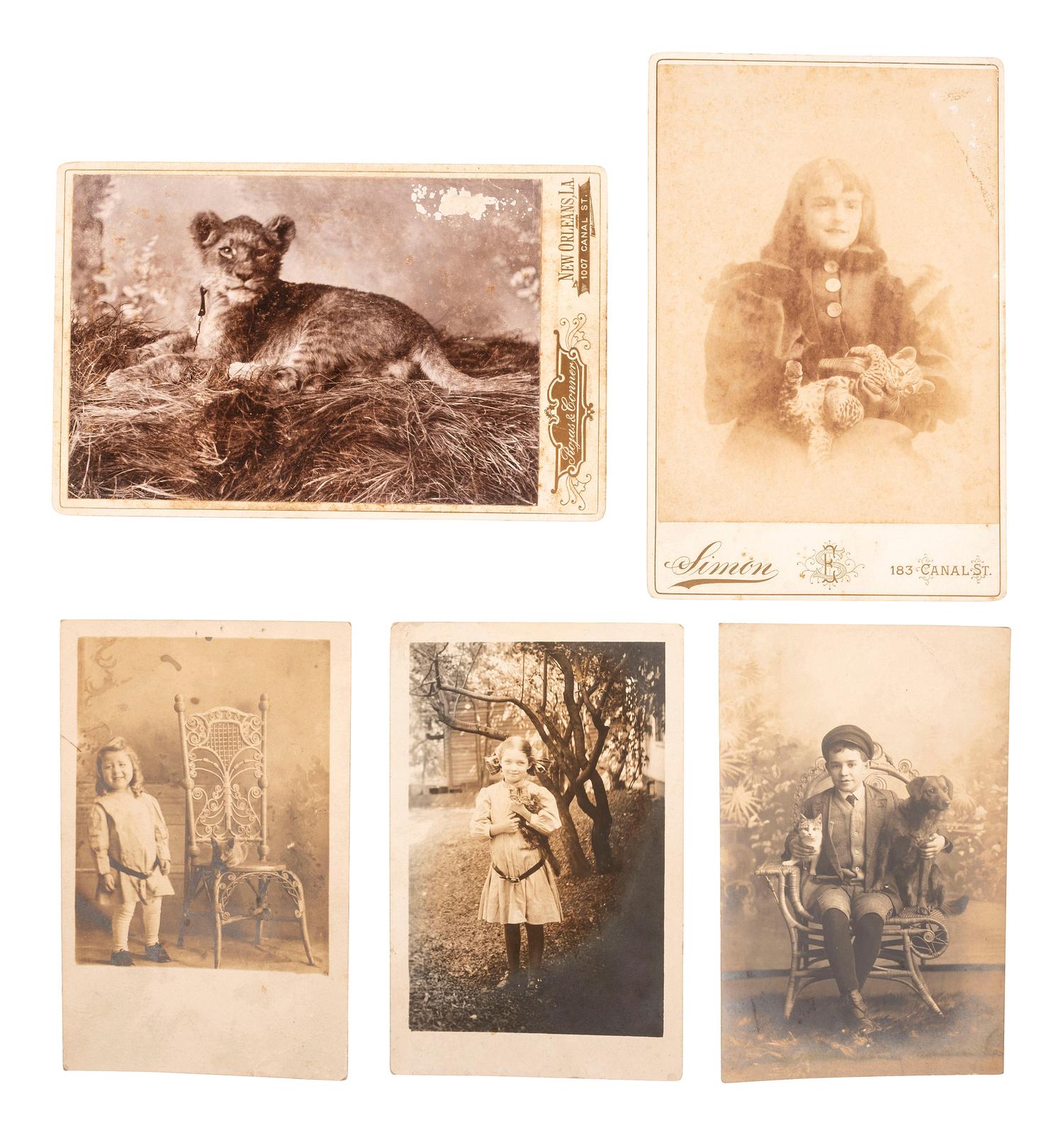 [EARLY PHOTOGRAPHY]. A large group of approx. 50 photographs, including tintypes and albumen photographs.
