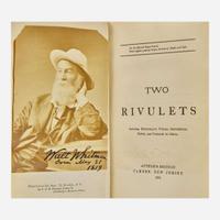 [Literature] (Whitman, Walt) Two Rivulets Including Democratic Vistas, Centennial Songs, and Passage to India