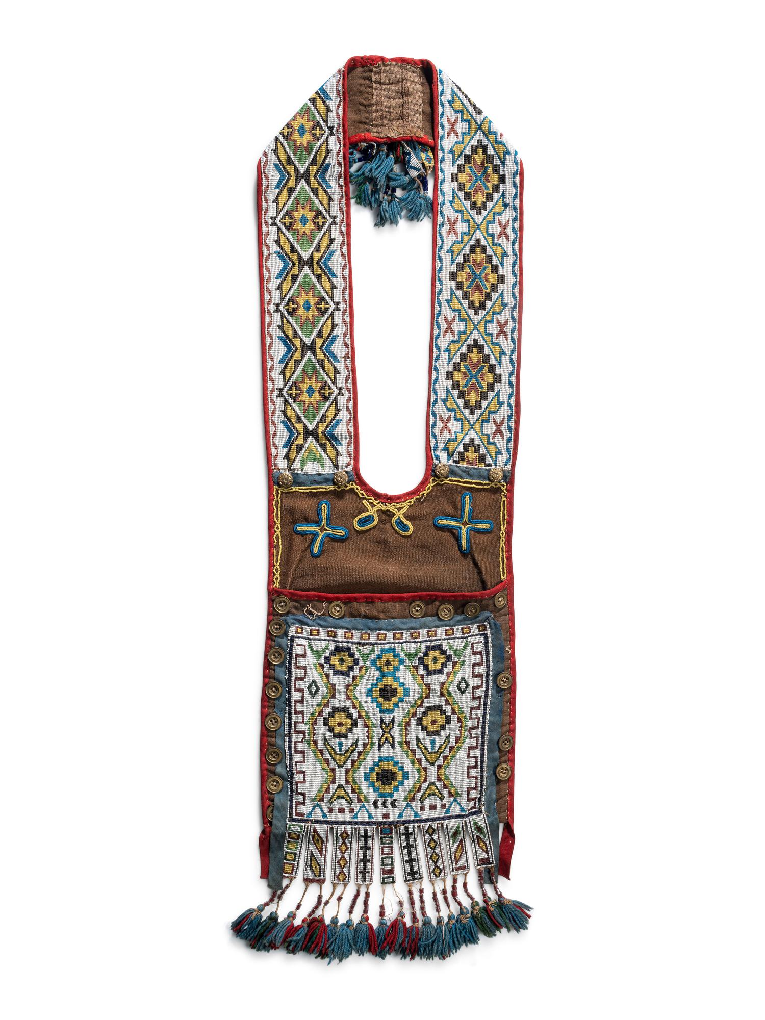 Anishinaabe Loom-Beaded Bandolier Bag