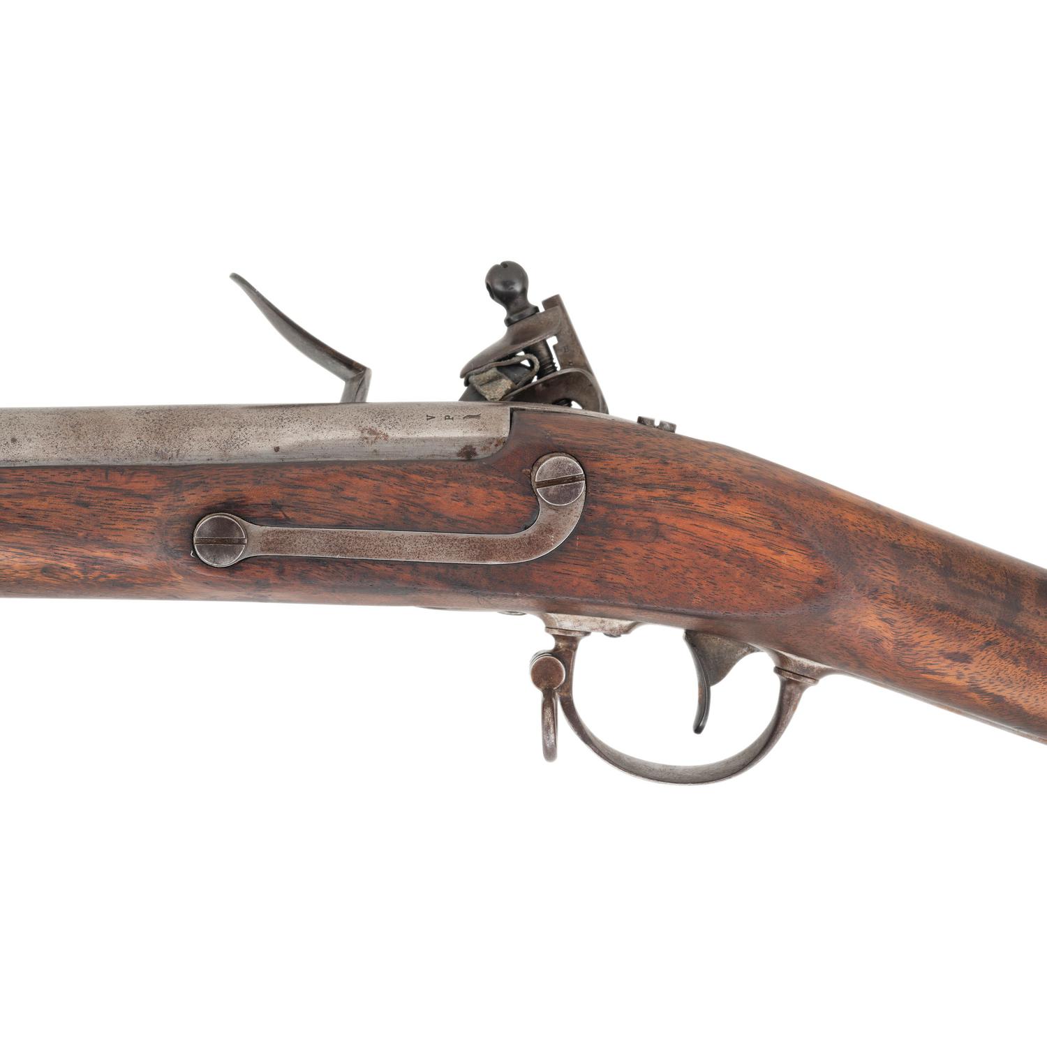 Rare US Springfield Model 1840 Musket in Original Flint