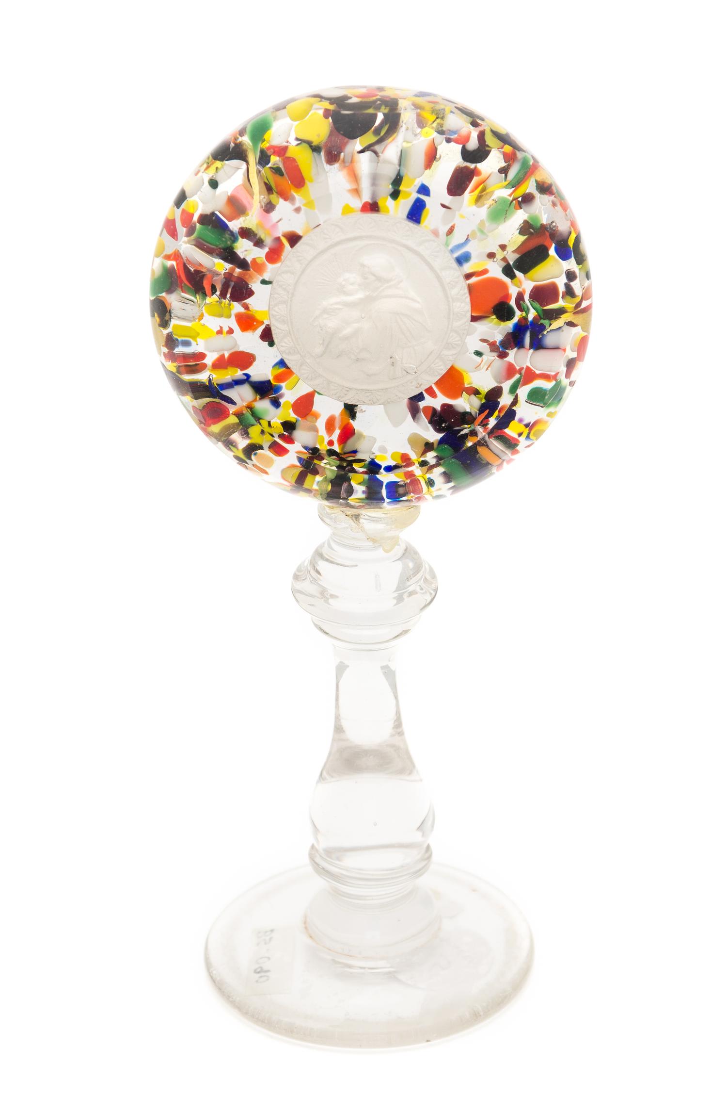 A Monstranz Paperweight, Circa 1900 Height 7 3/4 inches — France or Belgium