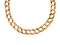 BICOLOR GOLD LINK NECKLACE