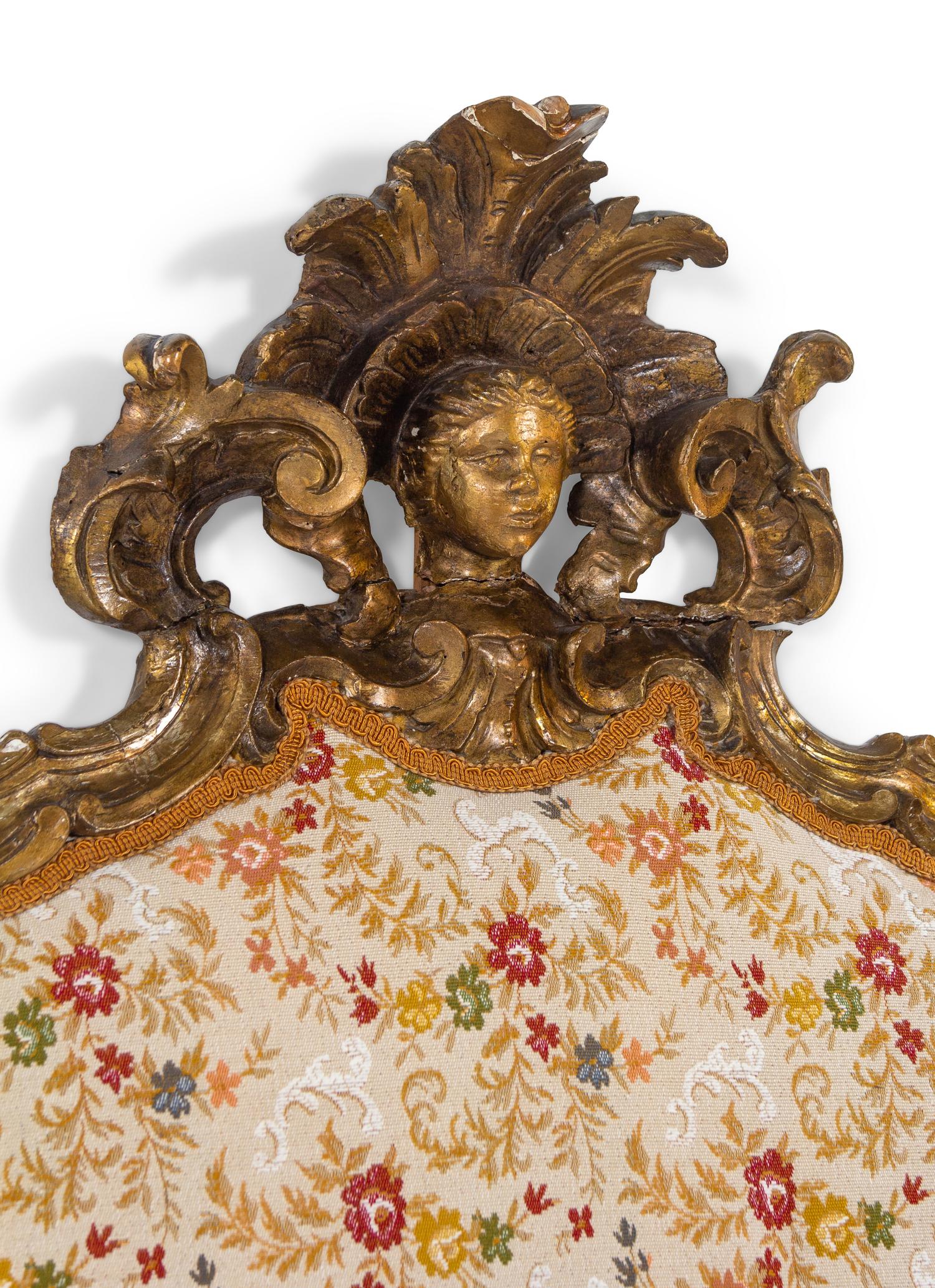 A Rococo Style Giltwood Headboard