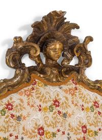 A Rococo Style Giltwood Headboard