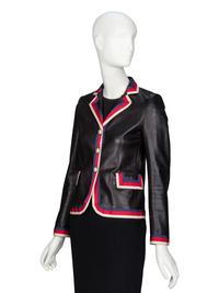 Gucci, Embellished Leather "Blind for Love" Blazer