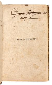 GASS, Patrick (1771-1870). A Journal of the Voyages and Travels of a Corps of Discovery, under the Command of Capt. Lewis and Capt. Clarke... from the Mouth of the River Missouri through the Interior Parts of North America to the Pacific Ocean, during the Years 1804, 1805 & 1806 . Pittsburgh: Printed by Zadok Cramer for David M'Keehan, 1807.