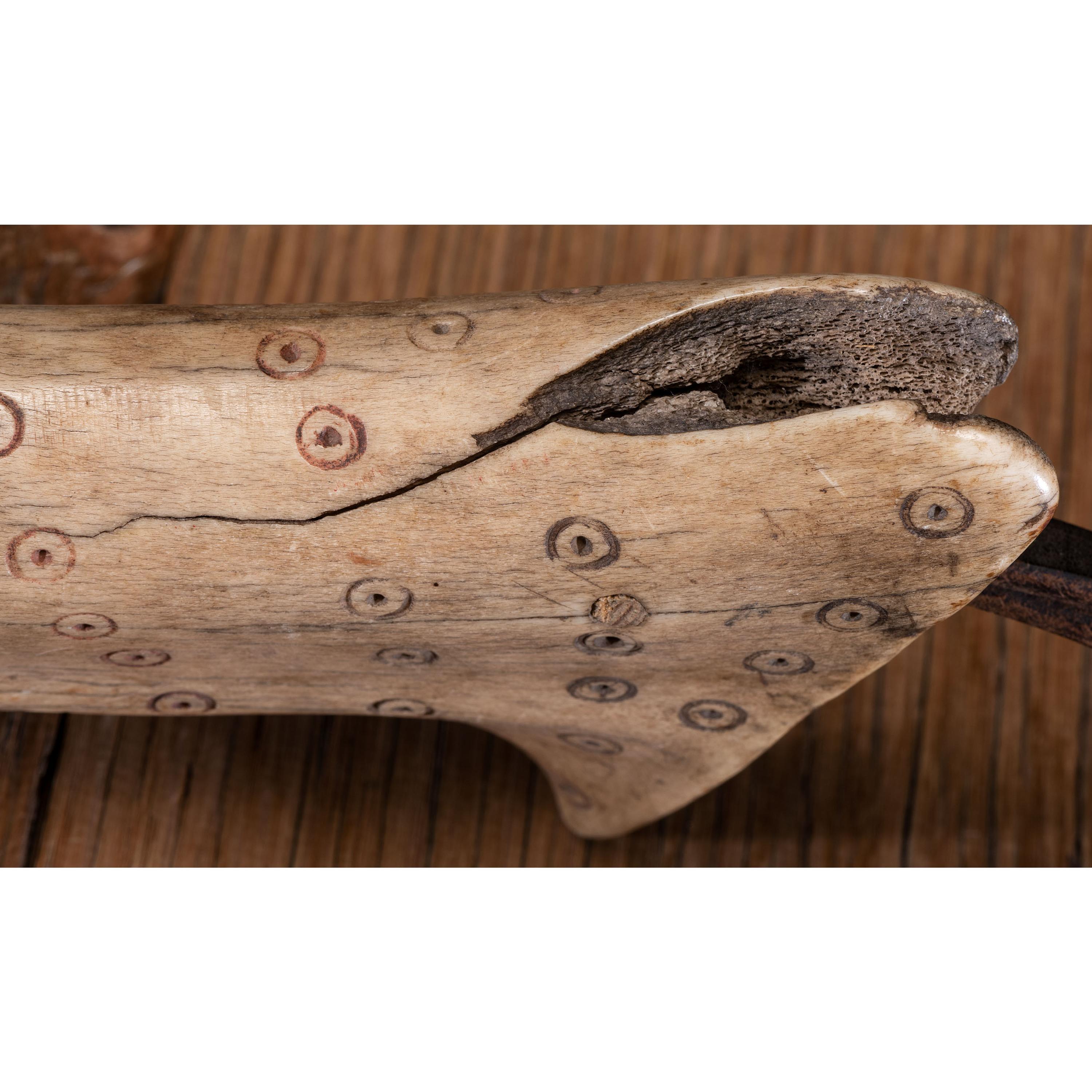 Northern Plains Elk Antler Quirt