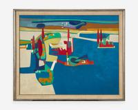 Françoise Gilot (French, 1921-2023) — Mission Bay (Coastal View), c. 1979-1980