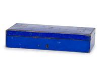 Three Gilt-Embossed Painted Wood Boxes