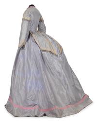 Silk Taffeta Three Piece Dress, 1870s