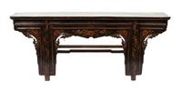 A Painted Wood Altar Table Height 34 x width 79 x depth 14 inches. — EARLY 20TH CENTURY